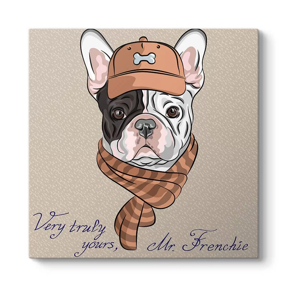 Mr. French Bulldog Tablosu - Model 3